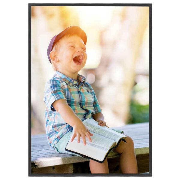 vidaXL Cornici Foto Collage 3 pz per Tavolo Nere 18x24 cm in MDF