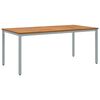 vidaXL Tavolo da Esterno Naturale e Grigio 180 x 90 x 75 cm
