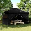 vidaXL Tenda Party Nero 292 x 440 x 315 cm Tessuto Oxford