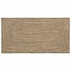vidaXL Tappeto da Area Naturale e Nero 100 x 200 cm Juta