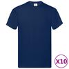 Fruit of the Loom Magliette Originali 10 pz Navy S in Cotone