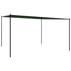 vidaXL Gazebo 4 x 3,98 x 2,67 m Verde Poliestere e Acciaio