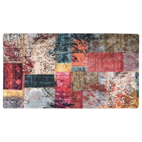 vidaXL Tappeto Lavabile Patchwork 190x300 cm Multicolore