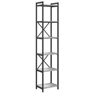 vidaXL Libreria 40 x 30 x 189,5 cm Legno ingegnerizzato Grigio sonoma
