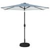 vidaXL Parasol da giardino con luci LED e base 270 x 270 cm Poliestere