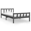 vidaXL Giroletto Grigio in Legno Massello 100x200 cm