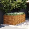 vidaXL Fioriera Rialzata da Giardino 196x100x69 cm in Acciaio Corten