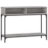 vidaXL Tavolino Consolle Grigio Sonoma 100x30,5x75cm Legno Multistrato