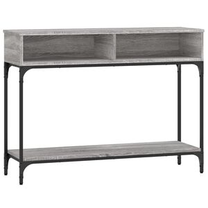 vidaXL Tavolino Consolle Grigio Sonoma 100x30,5x75cm Legno Multistrato