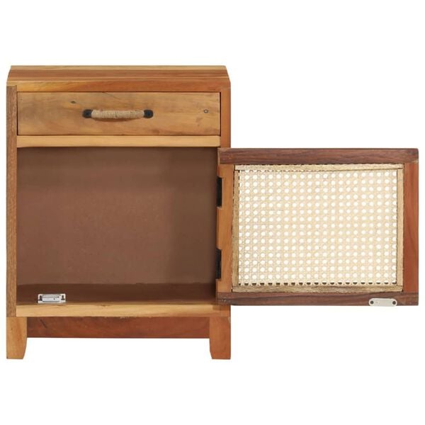 vidaXL Comodino 40x30x50 cm in Legno Massello di Recupero