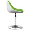 vidaXL Sedia da Pranzo Verde e Bianco in Similpelle