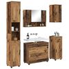 vidaXL Set di mobili per il bagno con cassetto 5 pcs Legno vecchio