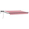 vidaXL Tenda retrattile manuale con LED 3,5 x 2,5 m