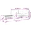 vidaXL Set Divani da Giardino 3 pz con Cuscini Grigi Massello di Pino