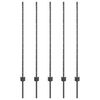 vidaXL Palo per recinzione interrato 5 pz Grigio 160 cm