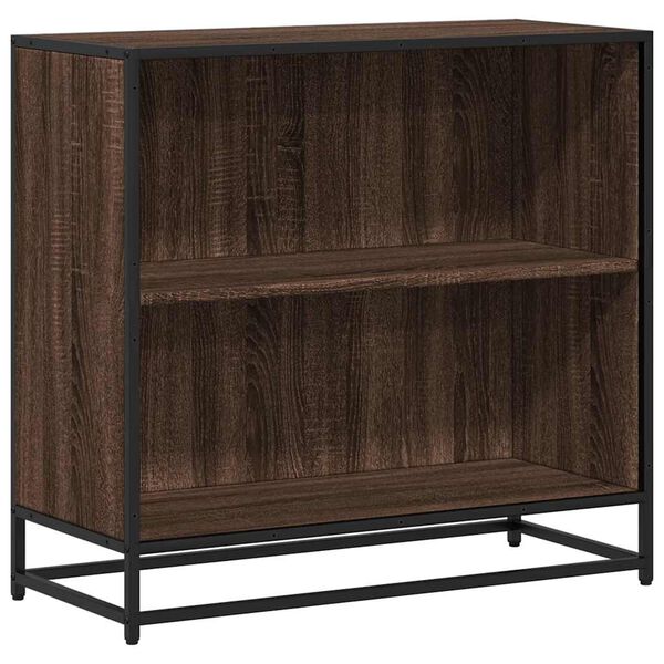 vidaXL Libreria Rovere Fumo 60x35x76 cm in Legno Multistrato