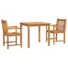 vidaXL Set da Pranzo per Giardino 3 pz in Legno Massello di Acacia