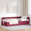 vidaXL Cornice del letto ad angolo Rosso Vino 90 cm x 200 cm Velluto