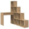 vidaXL Scrivania ad angolo Rovere artigianale Legno multistrato
