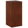 vidaXL Supporto per piante Ruggine 40 x 40 x 80 cm Acciaio Corten