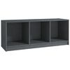 vidaXL Mobile Porta TV Grigio 104x33x41 cm in Legno Massello di Pino