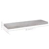 vidaXL Scaffali a Parete 2 pz Grigio Cemento 80x23,5x3,8 cm in MDF