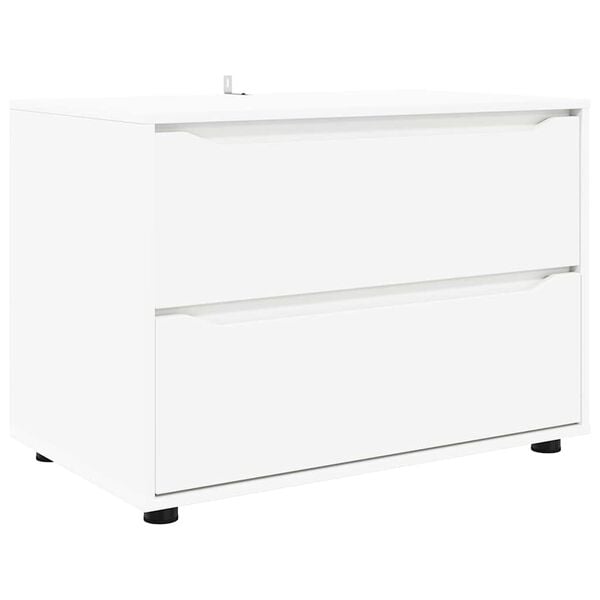 vidaXL Armadio Bianco 80 x 48 x 57 cm Legno multistrato
