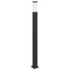 vidaXL Lampada a paletto con presa di corrente 110 cm Nera IP44