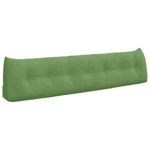 vidaXL Cuscino per Schiena Verde chiaro 200 x 24 x 50 cm Velluto
