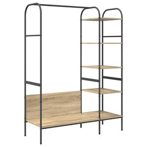 vidaXL Stendibiancheria Rovere Marrone 120 x 44 x 160 cm