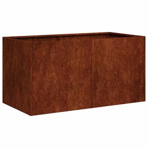 vidaXL Fioriera Arrugginita 80x40x40 cm in Acciaio Corten