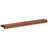 vidaXL Soglia della Finestra Legno Marrone 80 x 15 x 4,5 cm PVC