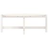 vidaXL Tavolino da Salotto Bianco 118x63x45 cm Legno Massello di Pino