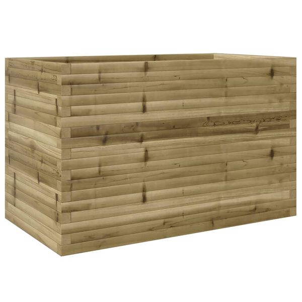 vidaXL Fioriera da Giardino 110x60x68,5 cm in Legno di Pino Impregnato