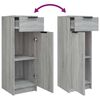 vidaXL Armadietto Bagno Grigio Sonoma 32x34x90 cm in Legno Multistrato