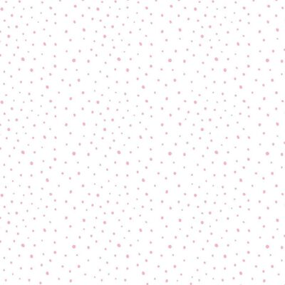 Noordwand Carta da Parati Mondo baby Confetti Dots Bianco, Rosa, Beige
