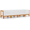 vidaXL Set Divani da Giardino 4 pz con Cuscini in Massello di Acacia