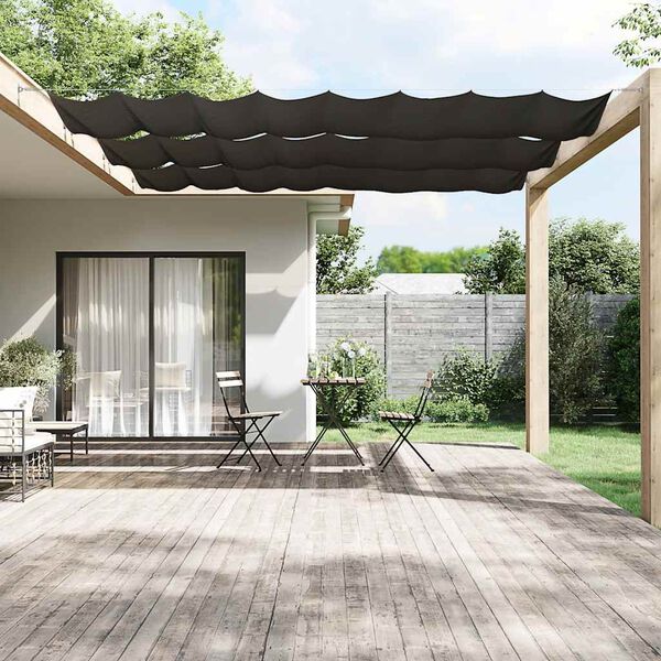 vidaXL Paravento Verticale Antracite 140x600 cm Tessuto Oxford