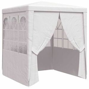 vidaXL Gazebo Professionale con Pareti 2,5x2,5 m Bianco 90 g/m&sup2;