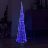 vidaXL Piramide Decorativa Cono di Luce LED Acrilico Blu 120 cm