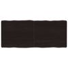 vidaXL Piano Tavolo Marrone Scuro 140x60x(2-6)cm Rovere Non Trattato