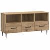 vidaXL Mobile TV con cassetto Rovere Artigianale 102 x 34,5 x 50 cm