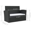 vidaXL Set Divani da Giardino 16 pz con Cuscini in Polyrattan Nero