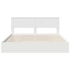 vidaXL Letto con Contenitore Bianco 180 x 200 cm Legno multistrato