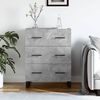 vidaXL Credenza Grigio Cemento 69,5x34x90 cm in Legno Multistrato