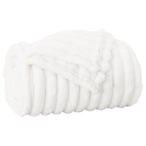 vidaXL Coperta Bianco 150 x 130 cm Panno