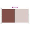 vidaXL Tenda Laterale Retrattile per Patio 170x300 cm Marrone