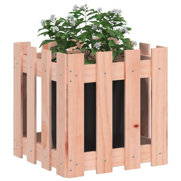 vidaXL Fioriera Giardino Design Recinzione 40x40x40cm Massello Douglas