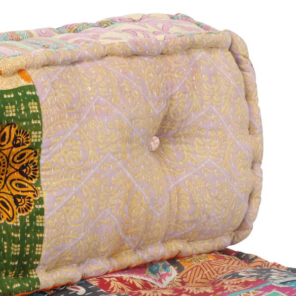 vidaXL Pouf in Tessuto Patchwork