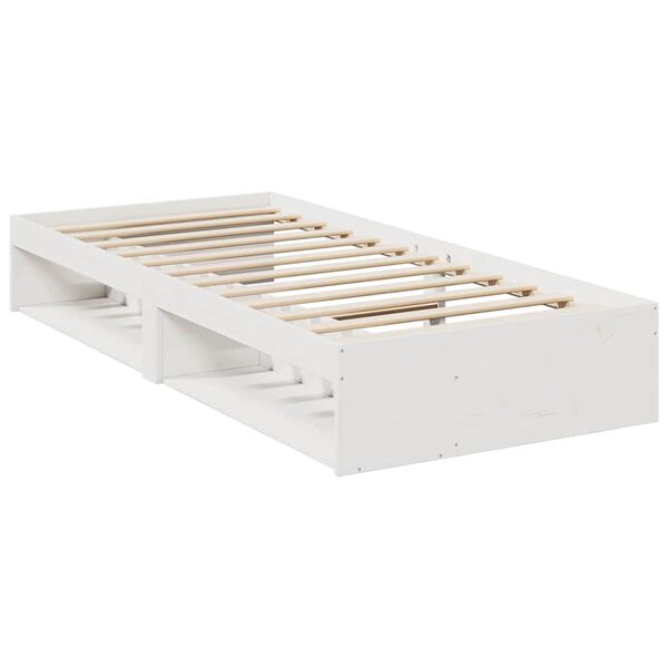 vidaXL Dormeuse senza Materasso Bianca 90x190 cm Legno Massello Pino